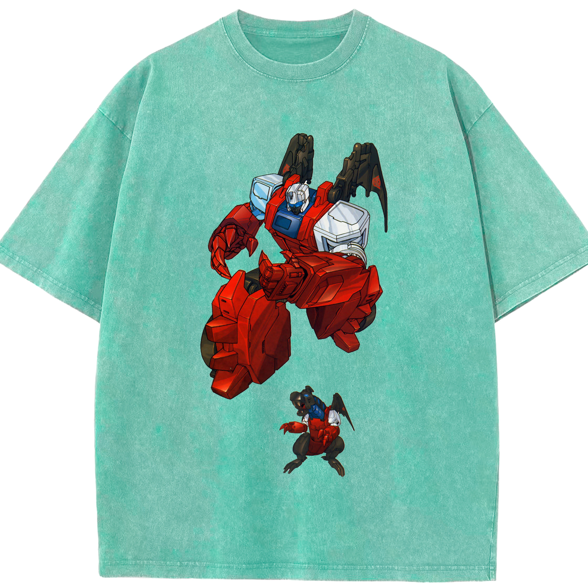 （画像用）  綿100% ヴィンテージ風 半袖Tシャツ（フロントプリント）